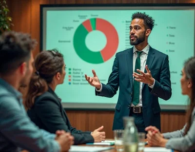 Professional consultation meeting with client